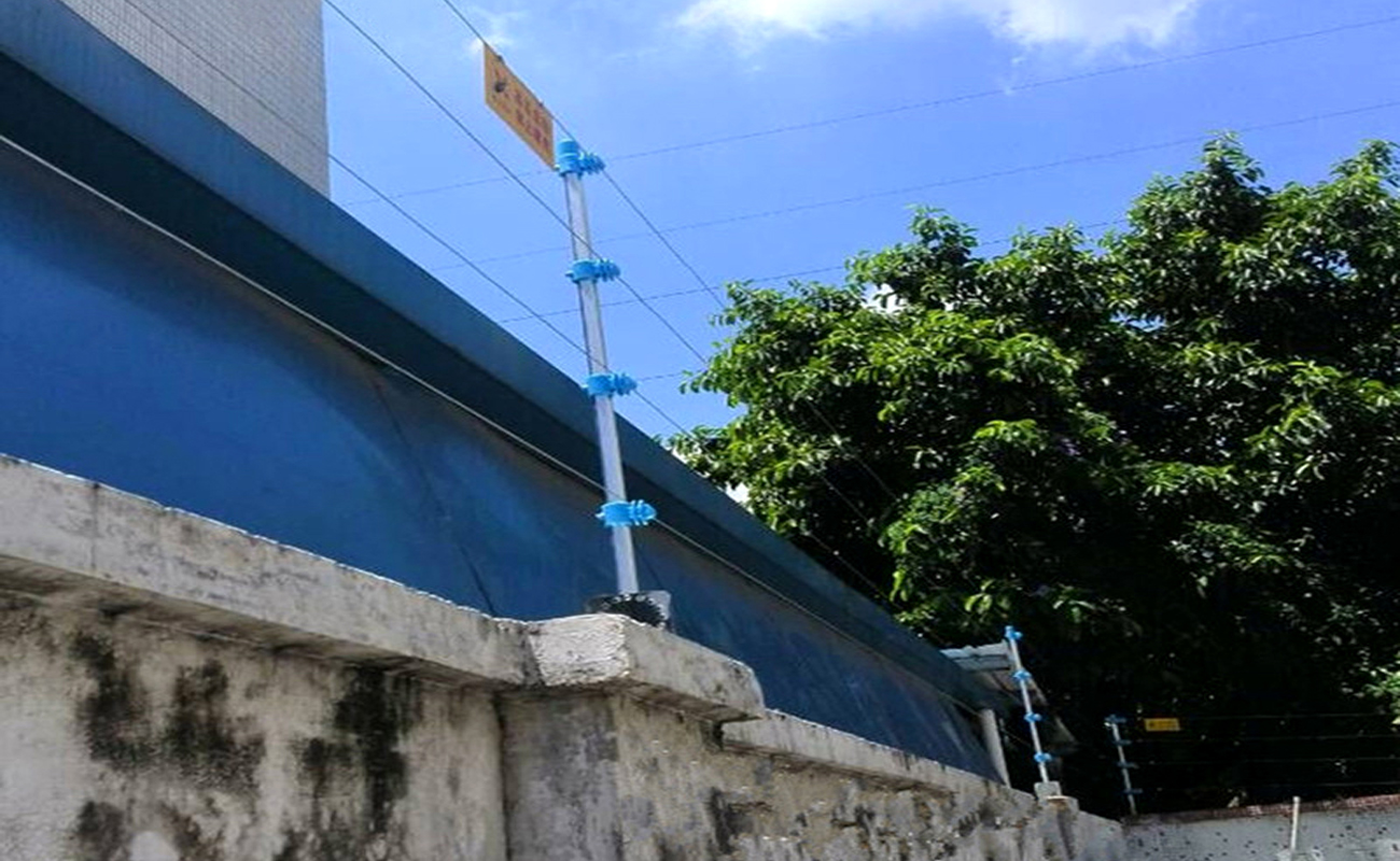 倉庫防盜電子圍欄解決方案_拓天